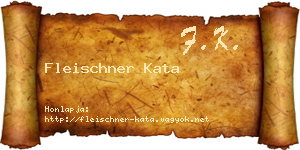 Fleischner Kata névjegykártya
